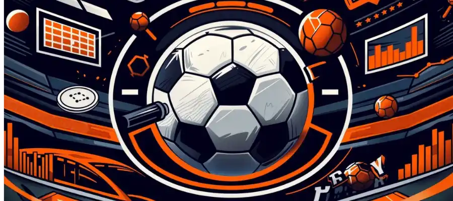 Illustration of a soccer ball and betting tips